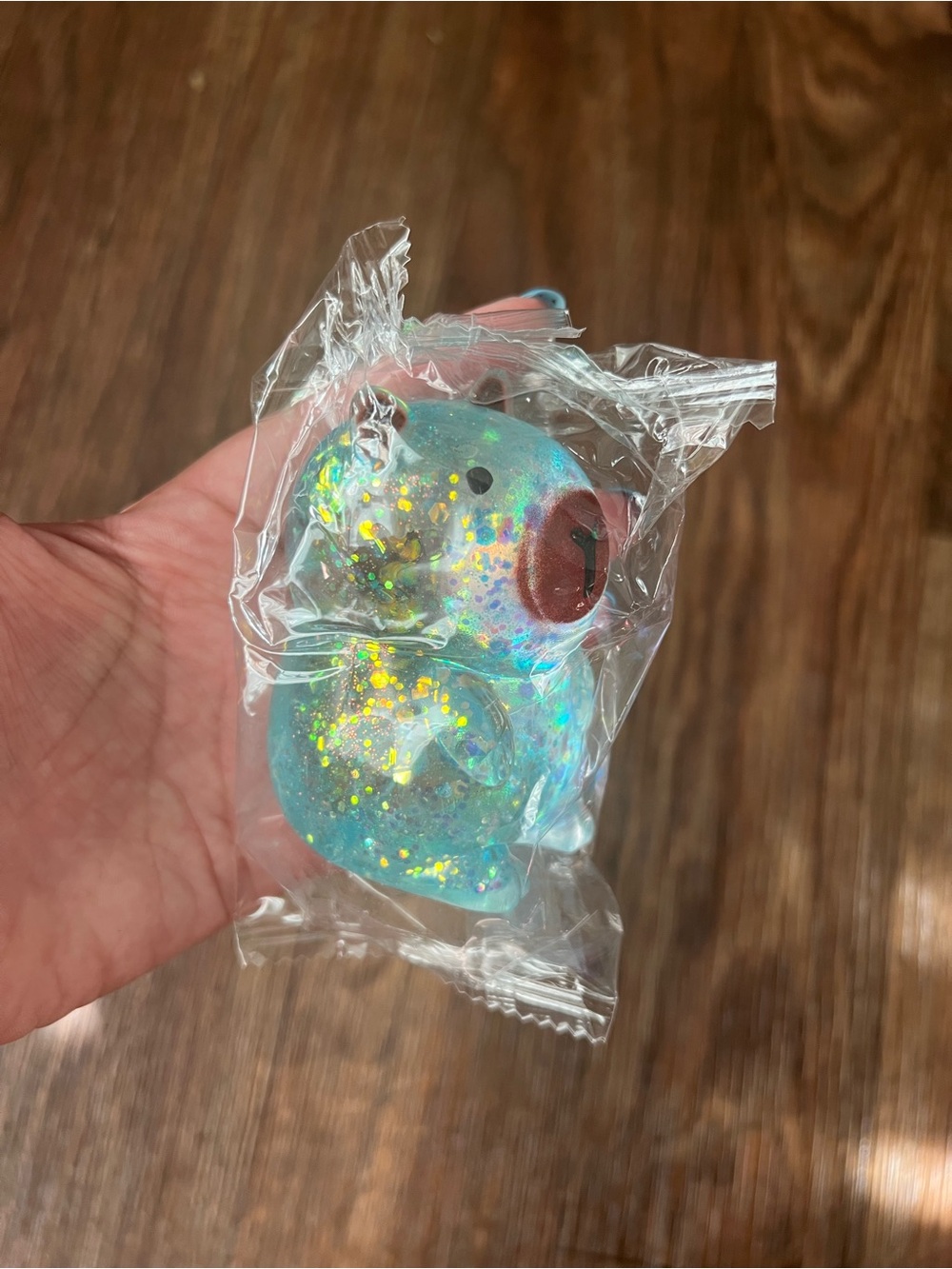 Glitter Blue Groundhog Squishy | Slow Rising | Stress Relief Toy | New Sealed